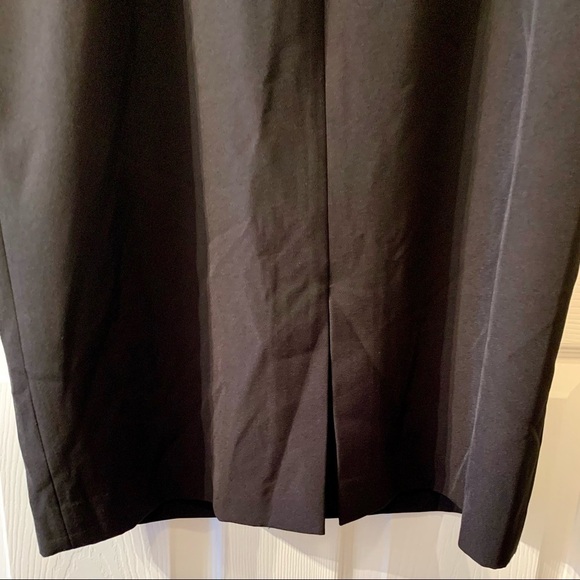 MAGGY LONDON Dress Adult Size 10 Black Cold Shoulder Bow Sleeve Cocktail Women - Picture 7 of 8